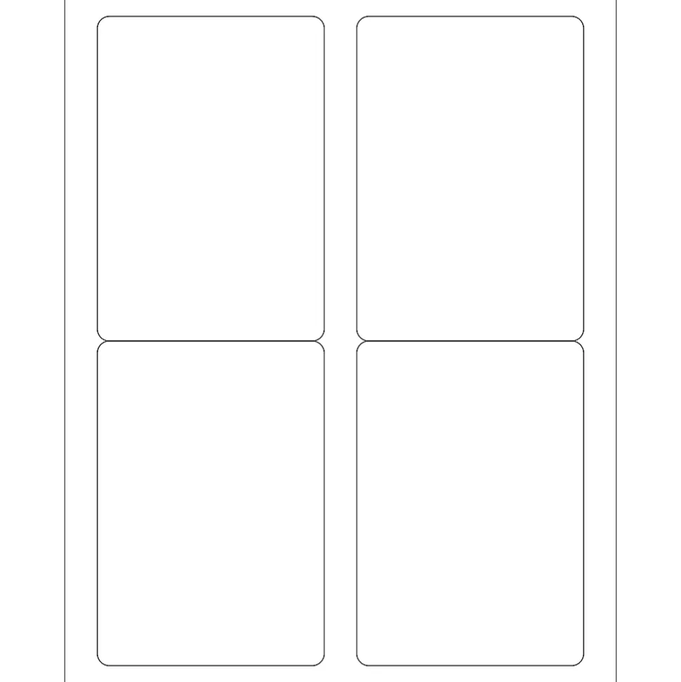 Tape Logic® Inkjet/Laser Labels, LL119MC, Rectangle, 3 1/2" x 5", White, Master Case Of 4,000
