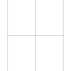 Tape Logic® Inkjet/Laser Labels, LL131, Rectangle, 4 1/4" x 5 1/2", White, Case Of 400