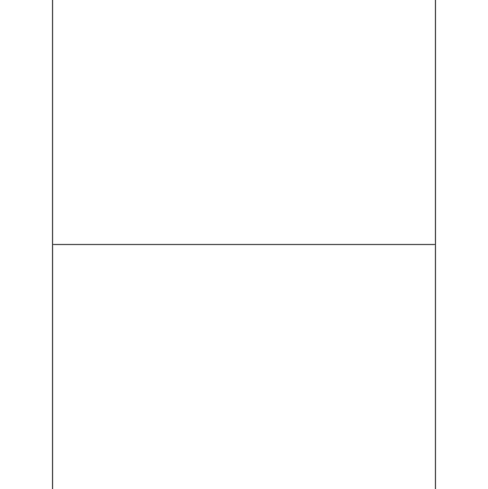 Tape Logic® Inkjet/Laser Labels, LL135, Rectangle, 8 1/2" x 5 1/2", White, Case Of 200