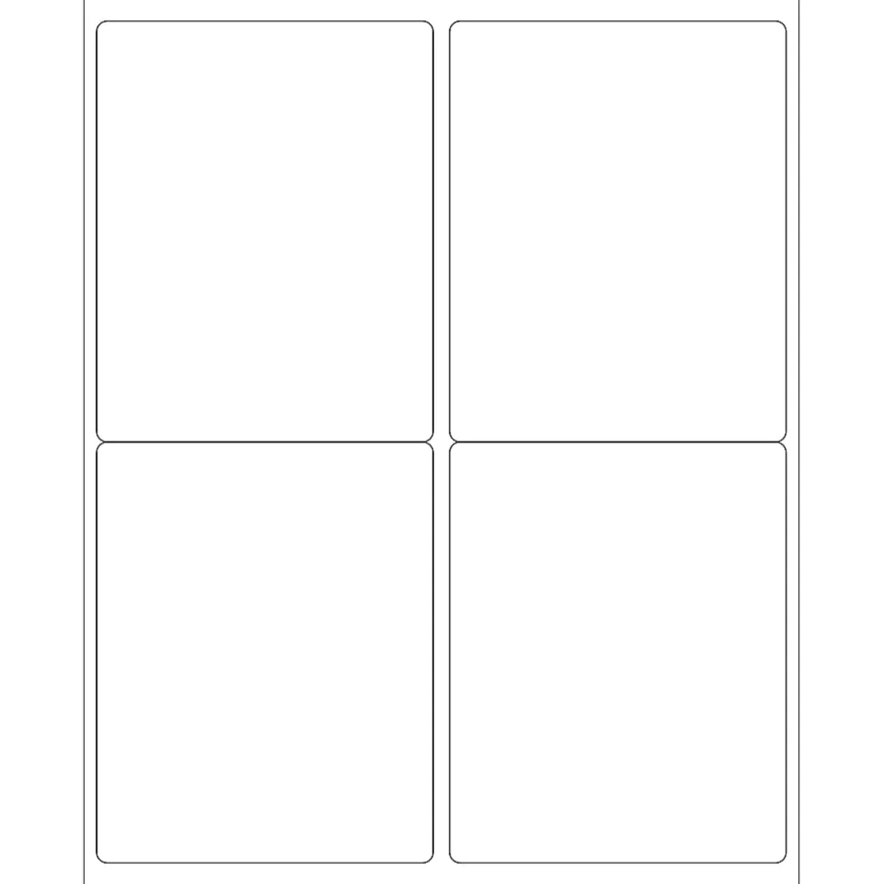 Tape Logic® Inkjet/Laser Labels, LL129MC, Rectangle, 4" x 5", White, Master Case Of 4,000