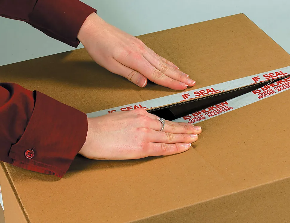 Tape Logic® Pre-Printed Carton Sealing Tape, "Mixed Merchandise", 2" x 110 Yd., Red/White, Case Of 36
