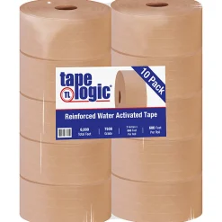 Tape Logic® Reinforced Water-Activated Packing Tape, #7500, 3