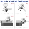 Tape Logic® Top Gun Carton Sealing Tape Dispenser, For 2" Tape, Gray