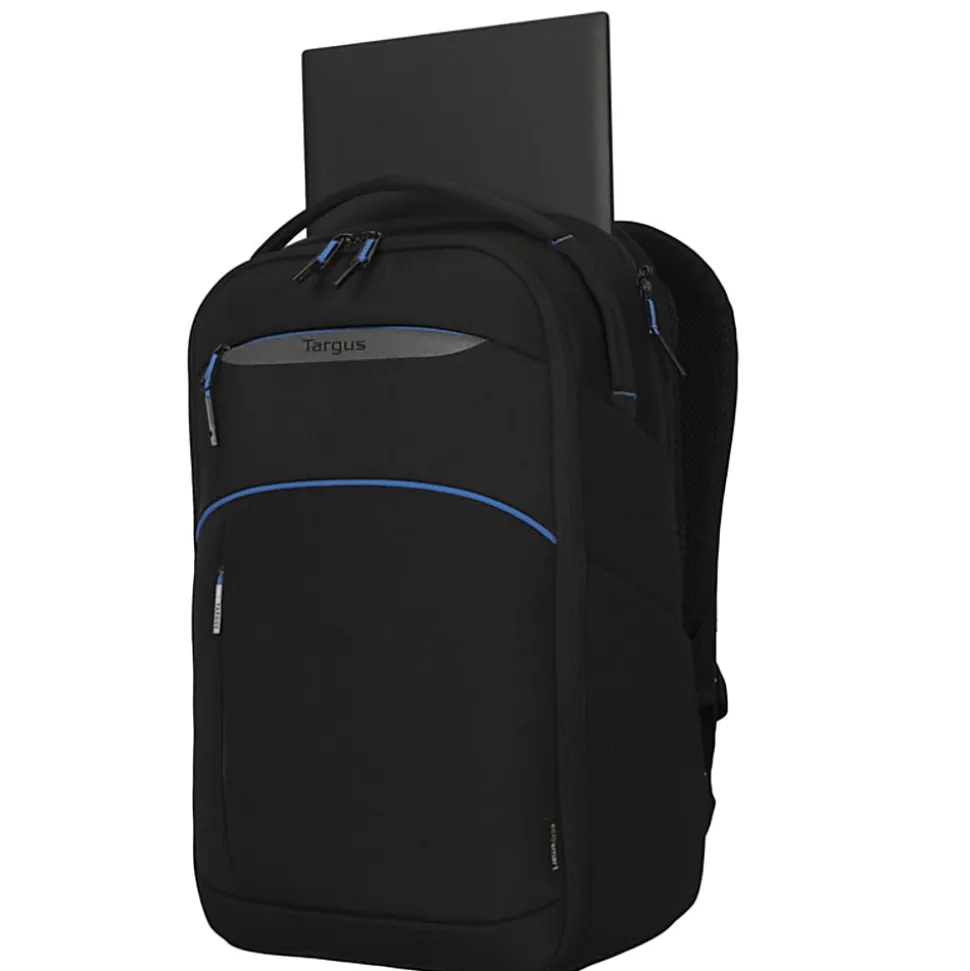 Targus Coastline EcoSmart Backpack With 16" Laptop Pocket, Black