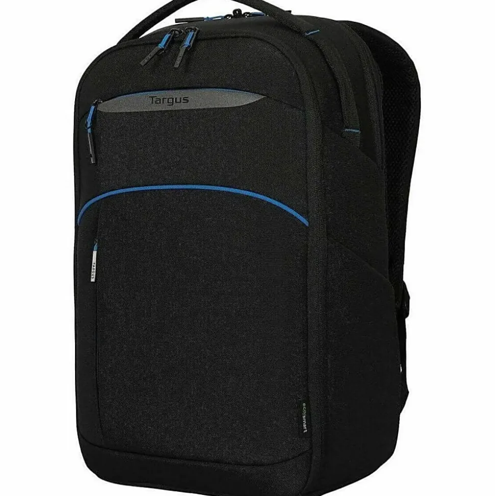 Targus Coastline EcoSmart Backpack With 16" Laptop Pocket, Black