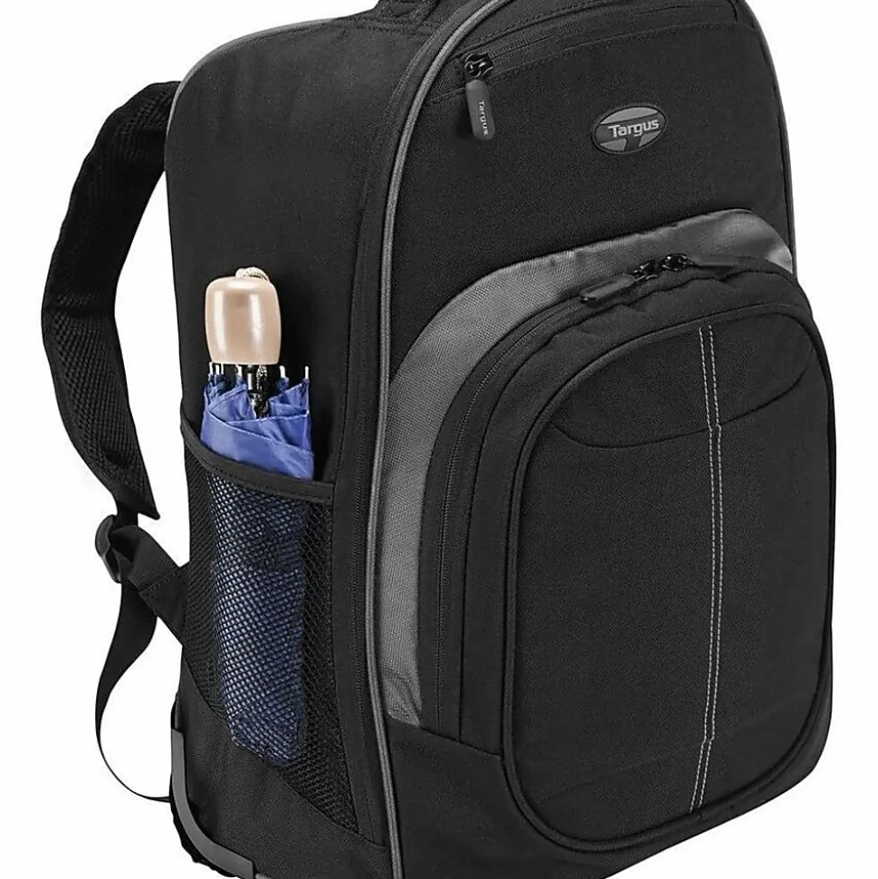 Targus Compact TSB750US Carrying Case Backpack For 17" Laptops, Black