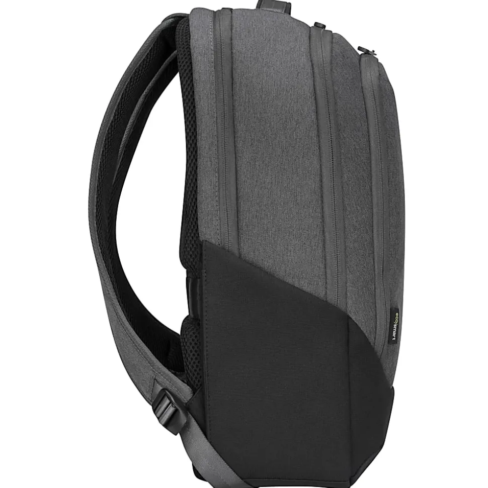 Targus® Cypress Hero EcoSmart® Backpack With 15.6" Laptop Pocket, Light Gray
