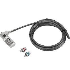 Targus® Defcon® 3-In-1 Universal Combo Lock, 6.5', Black, ASP86RGL