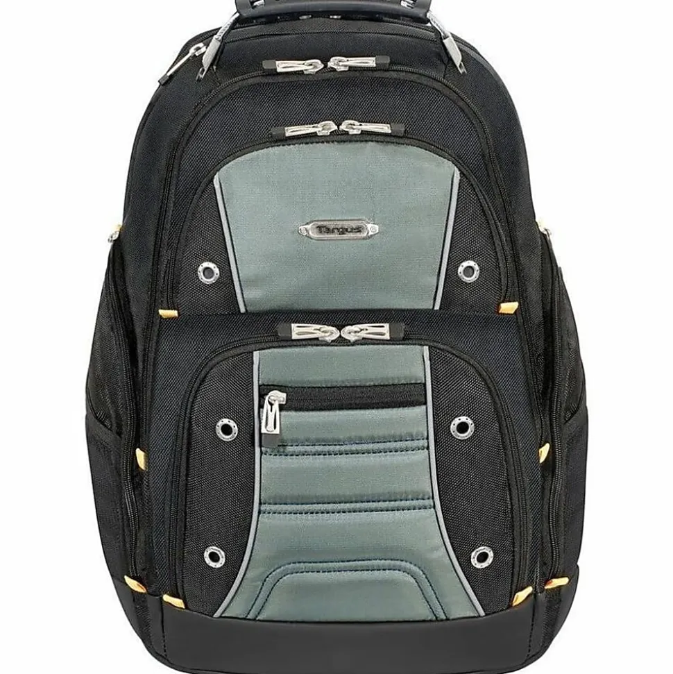 Targus Drifter II TSB239US Rugged Backpack For Up To 17" Laptops, Black/Gray