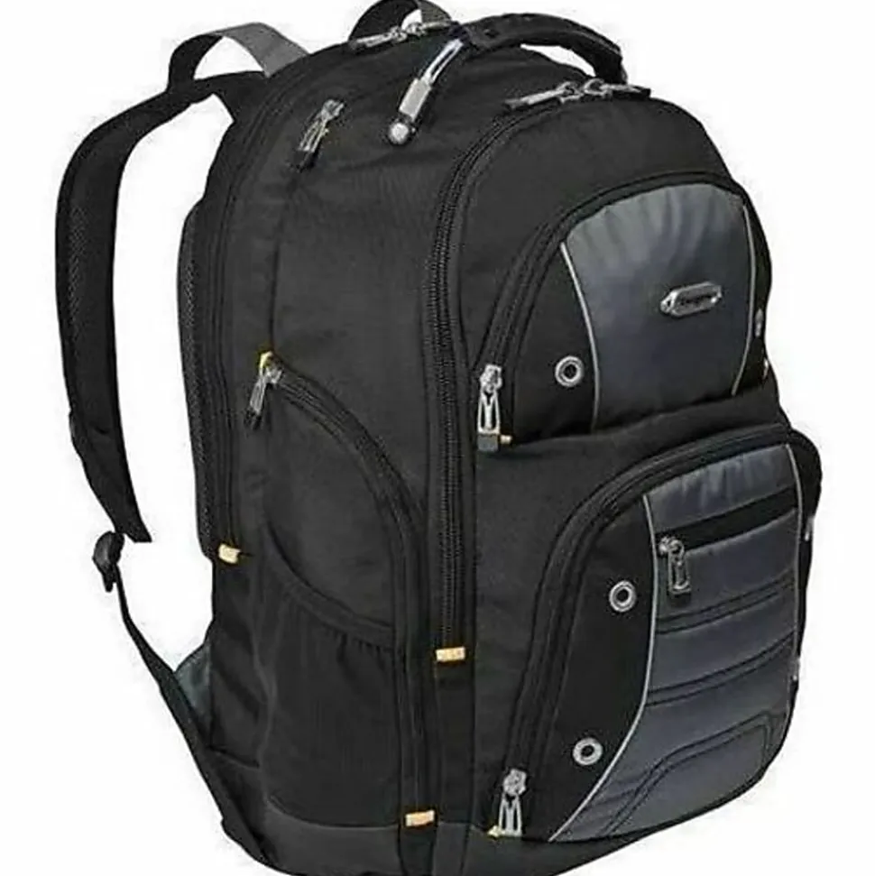 Targus Drifter II TSB239US Rugged Backpack For Up To 17" Laptops, Black/Gray