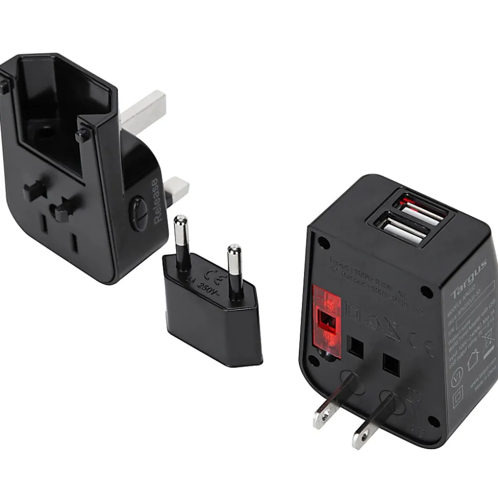 Targus® Dual USB Travel Power Adapter, APK032US