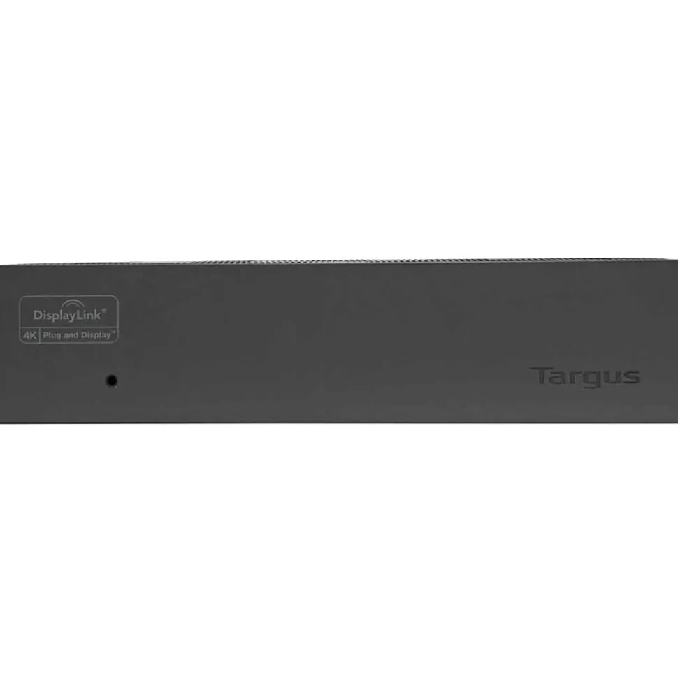 Targus® DV4K Docking Station With 100W Power, 1.6"H x 3.3"W x 6.8"D, Black, DOCK190USZ