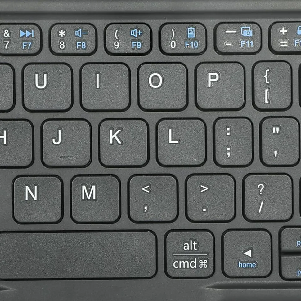 Targus Ergonomic Foldable Bluetooth Antimicrobial Keyboard, Compact Size, Black, AKF003US
