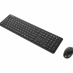 Targus Full-Size Bluetooth Keyboard And Midsize Comfort Antimicrobial Mouse Bundle, Black