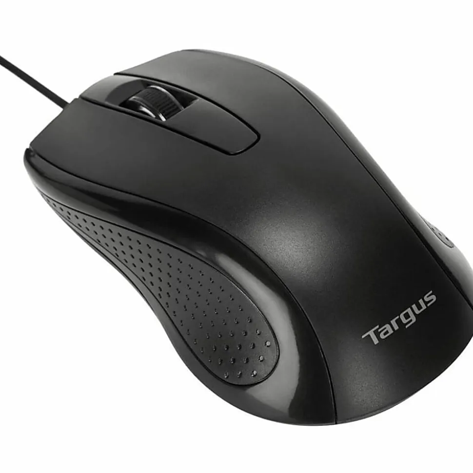 Targus Full-Size Optical Mouse, Matte Black, AMU81USZ
