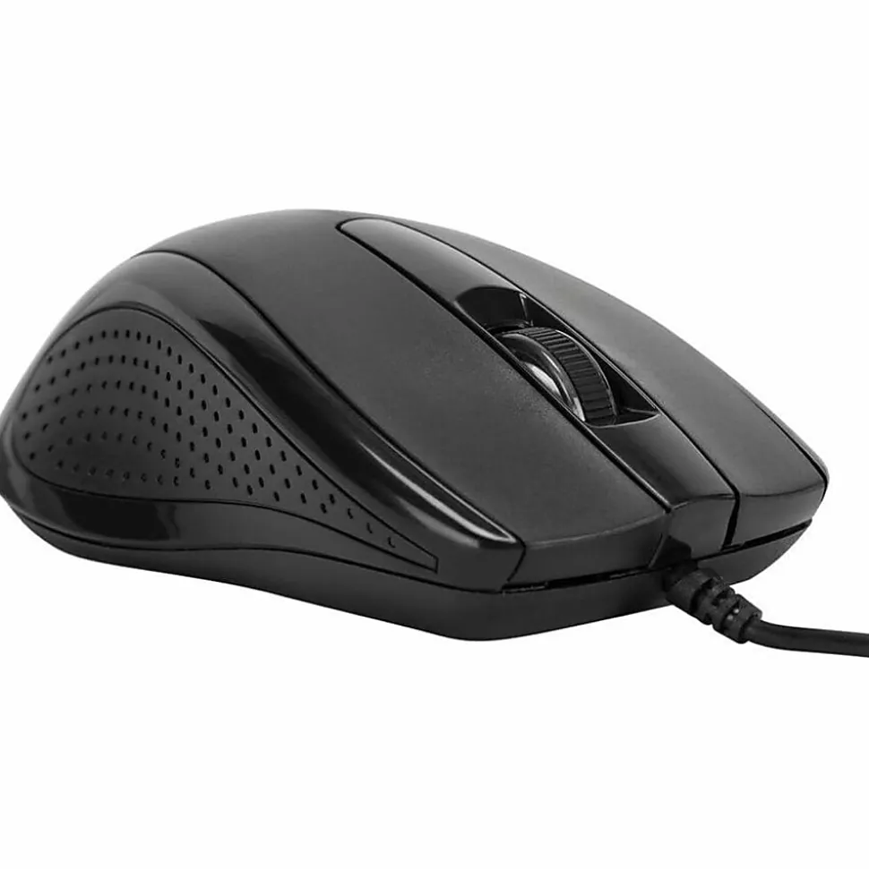 Targus Full-Size Optical Mouse, Matte Black, AMU81USZ