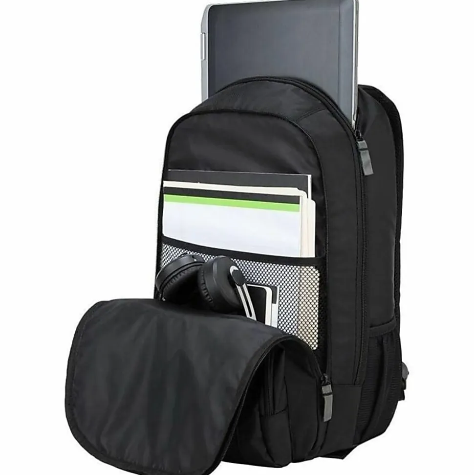 Targus Groove Laptop Backpack With 17" Laptop Pocket, Black