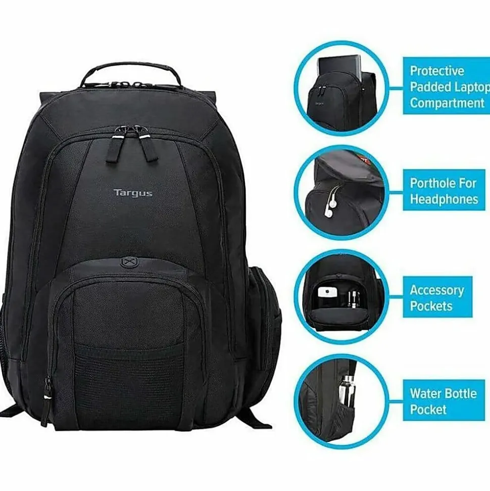 Targus® Groove Notebook Backpack, Black