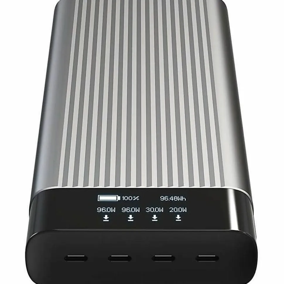 Targus HyperJuice Power Bank For Mobile Phones And Laptops, Silver, HJ245B