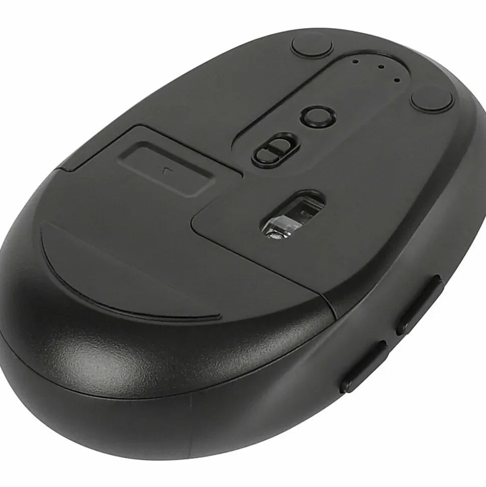 Targus Midsize Bluetooth Keyboard And Midsize Comfort Antimicrobial Mouse Bundle, Black, AKM619AMUS