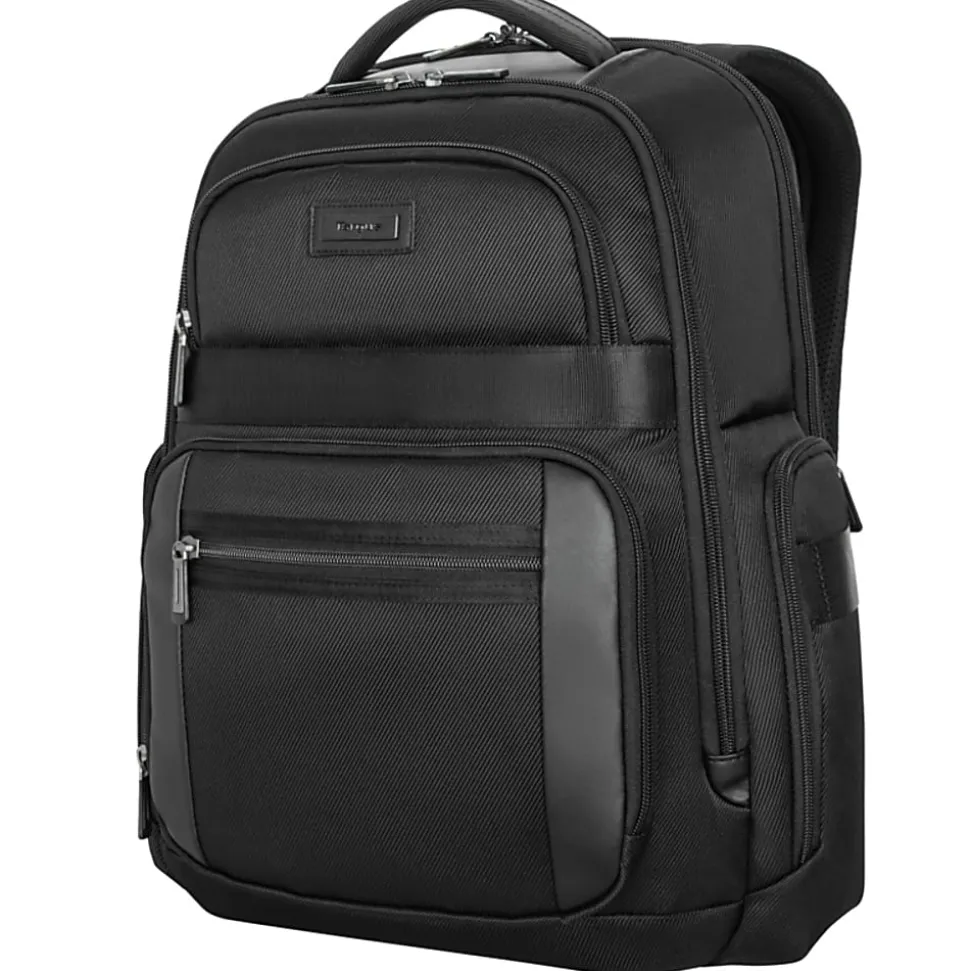 Targus Mobile Elite Backpack With 16" Laptop Pocket, Black