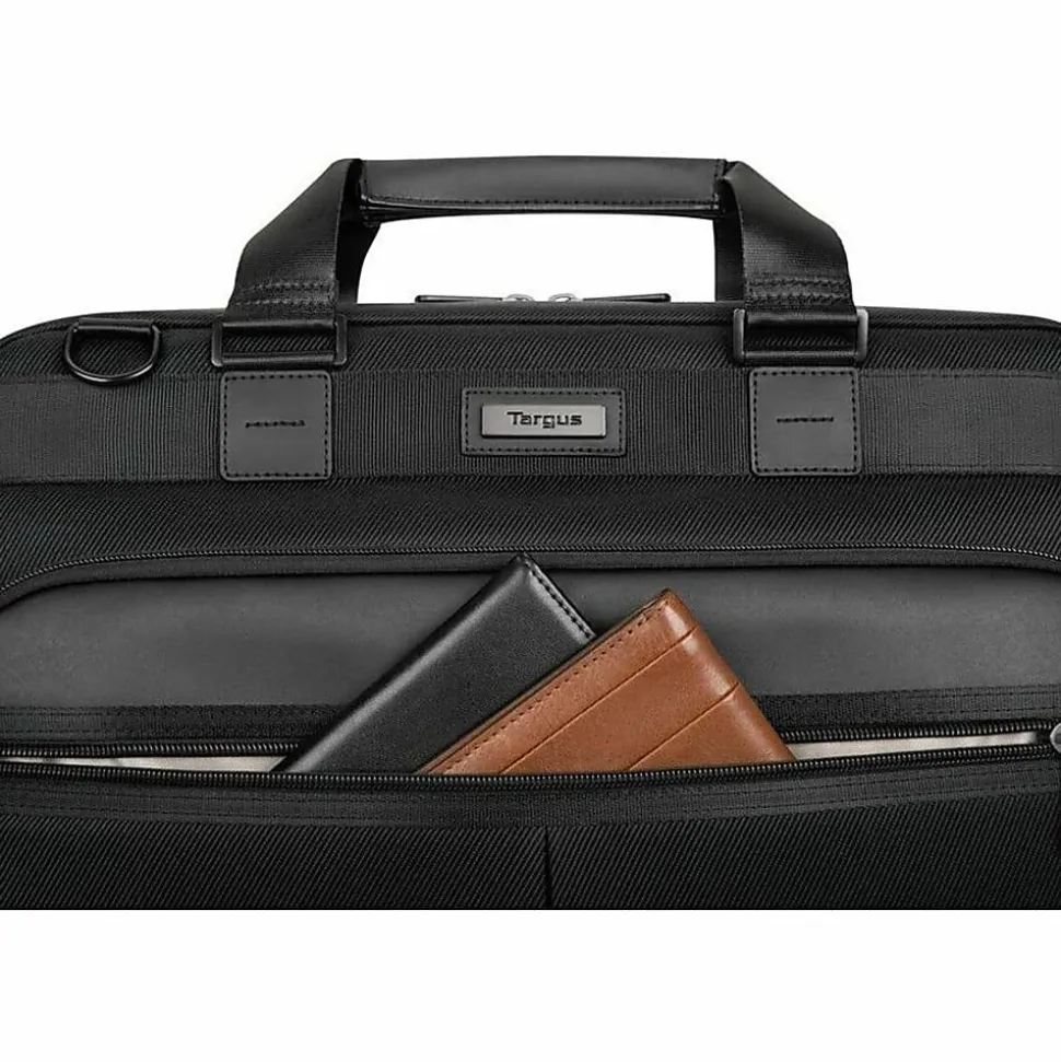 Targus® Mobile Elite TBT045US 15.4" Briefcase Laptop Bag, Black