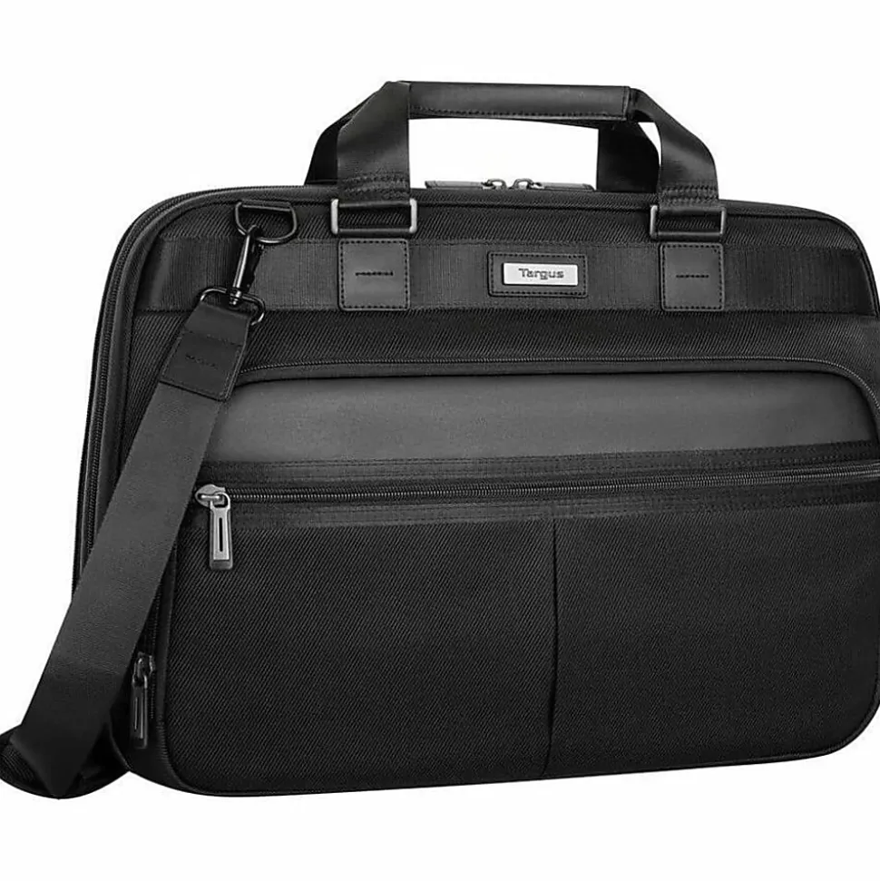 Targus® Mobile Elite TBT045US 15.4" Briefcase Laptop Bag, Black