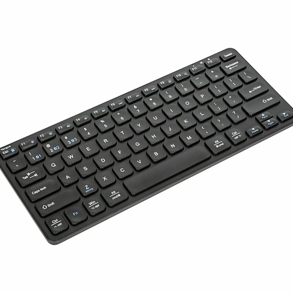 Targus® Multi-Device Wireless Bluetooth 5.1 Keyboard And Mouse Bundle, Compact, Black, AKM620AMUS