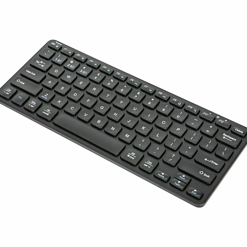 Targus® Multi-Device Wireless Bluetooth 5.1 Keyboard And Mouse Bundle, Compact, Black, AKM620AMUS