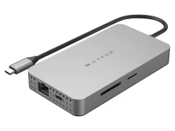 Targus® Sanho HyperDrive Dual 4K HDMI 10-in-1 USB-C Hub, Gray