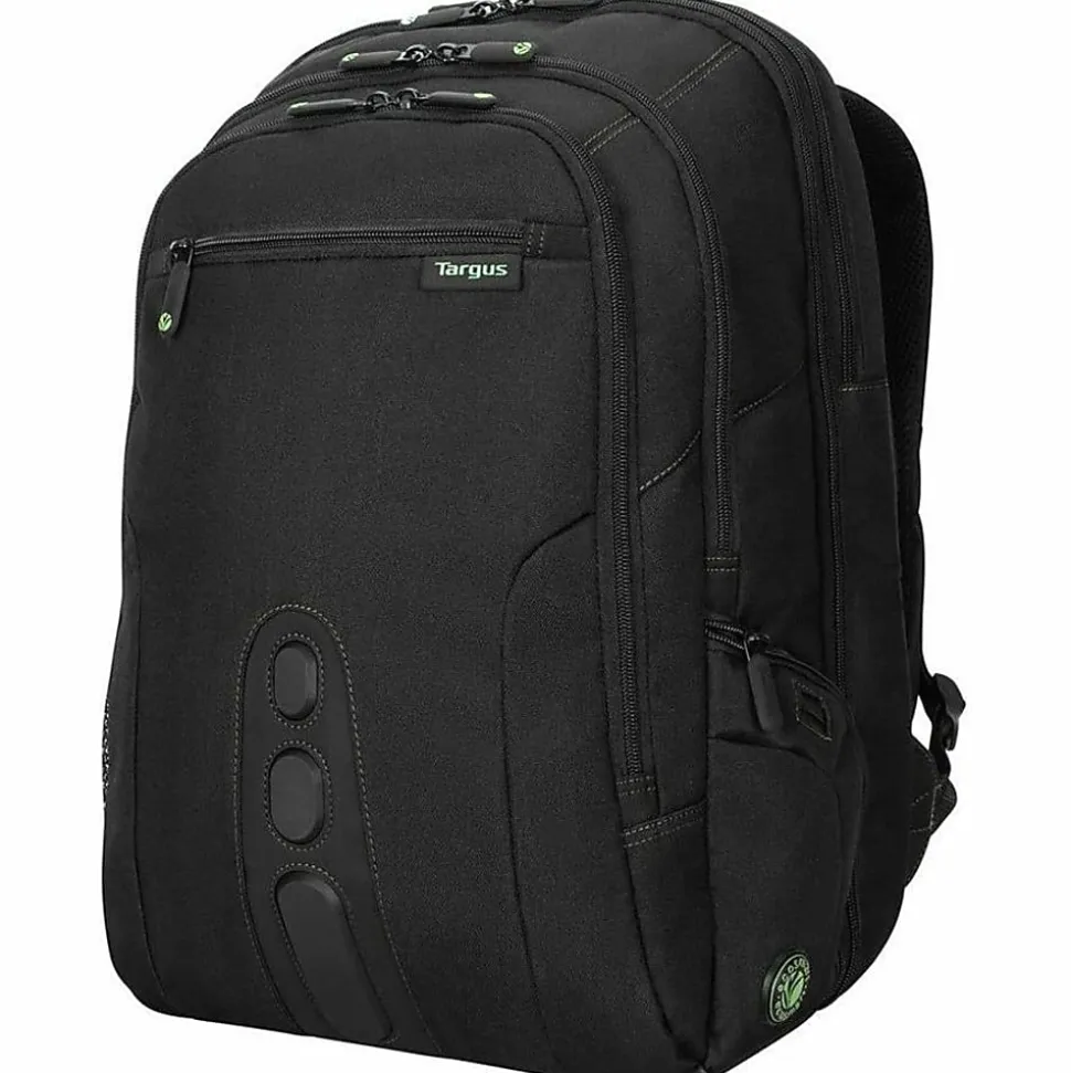 Targus® Spruce™ EcoSmart® Backpack With 17" Laptop Pocket, 41.6% Recycled, Black