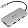 Targus® USB-C To 4-Port USB-A Hub, 1-13/16”H x 3-3/4”W x 1/2”D, Silver, ACH226BT