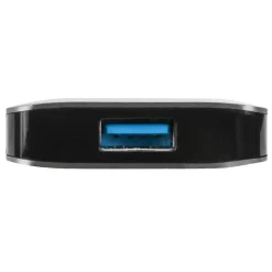Targus® USB-C To 4-Port USB-A Hub, 1-13/16”H x 3-3/4”W x 1/2”D, Silver, ACH226BT
