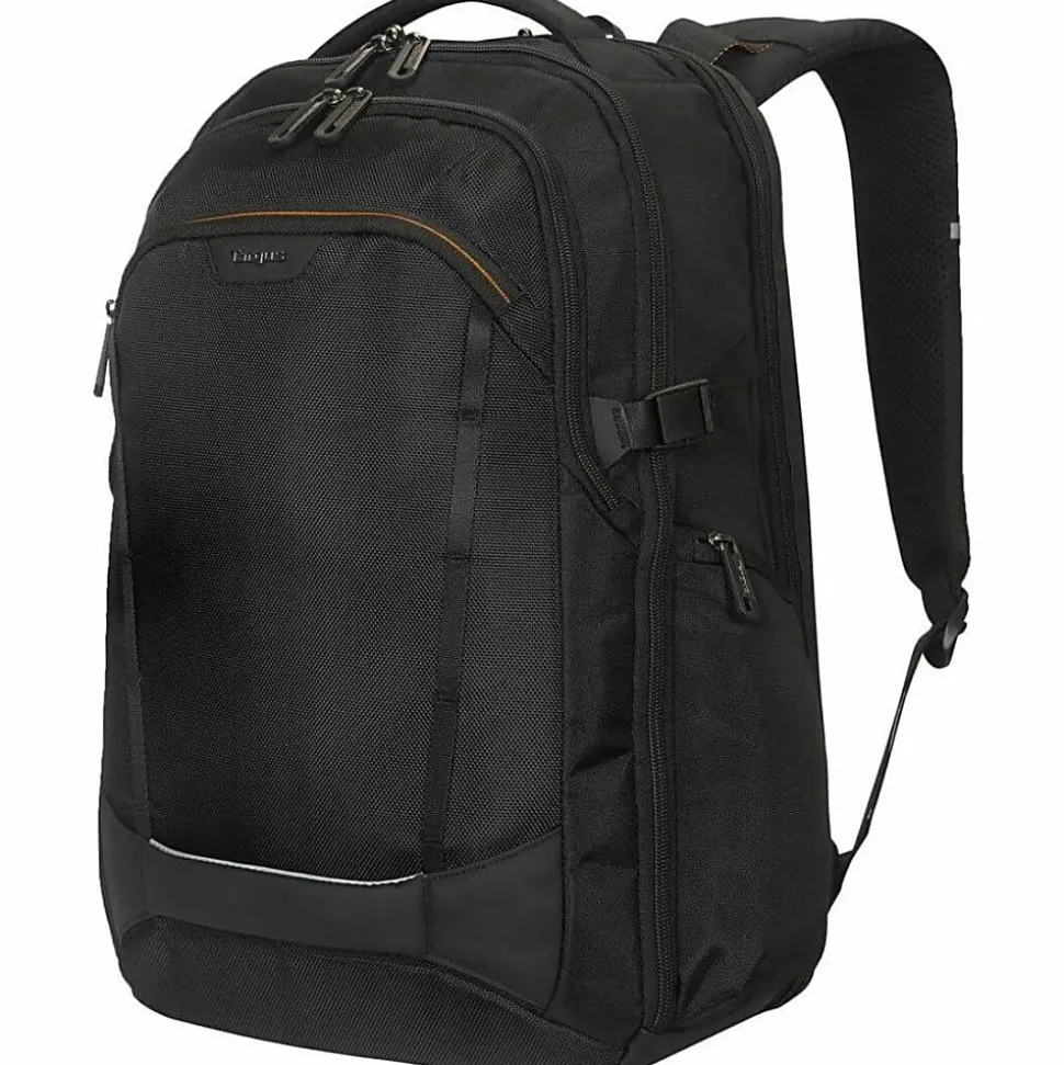 Targus Voyager EXP Travel Backpack With 17" Laptop Pocket, Black