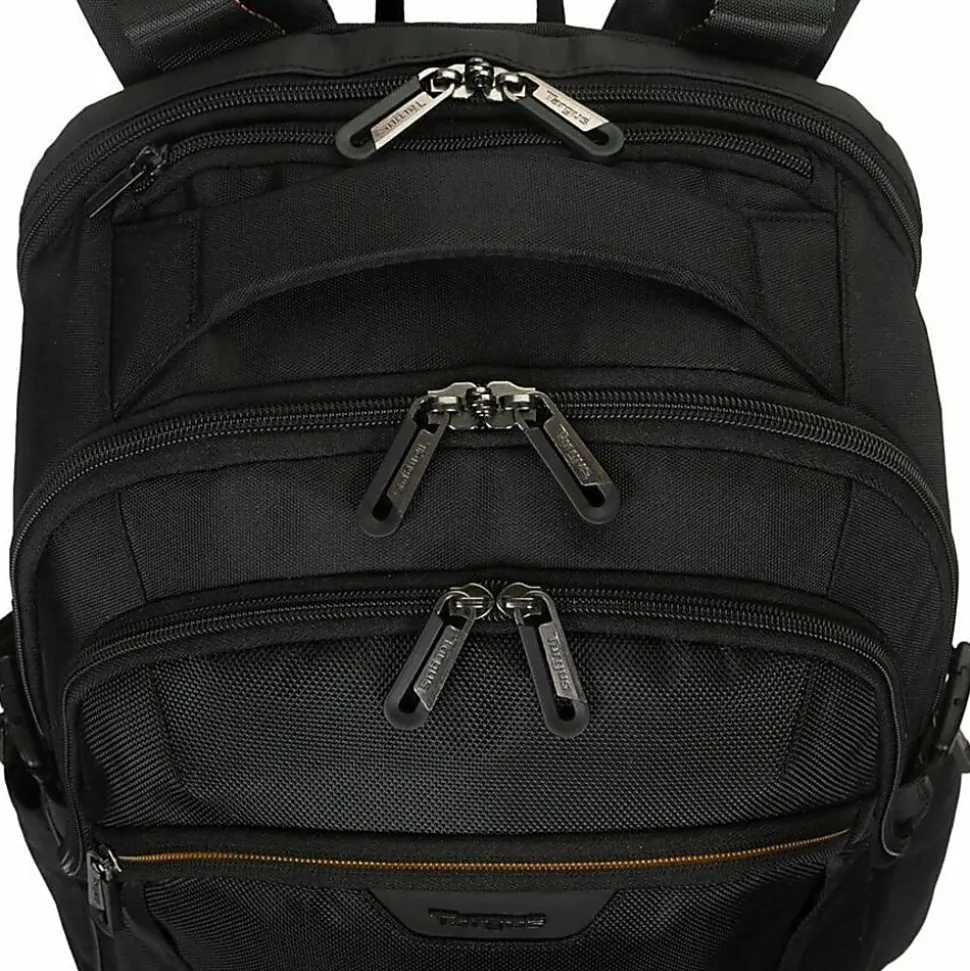 Targus Voyager EXP Travel Backpack With 17" Laptop Pocket, Black