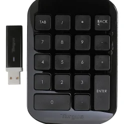 Targus® Wireless Numeric Keypad, Black/Gray