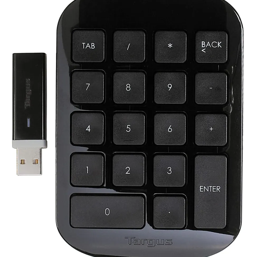 Targus® Wireless Numeric Keypad, Black/Gray