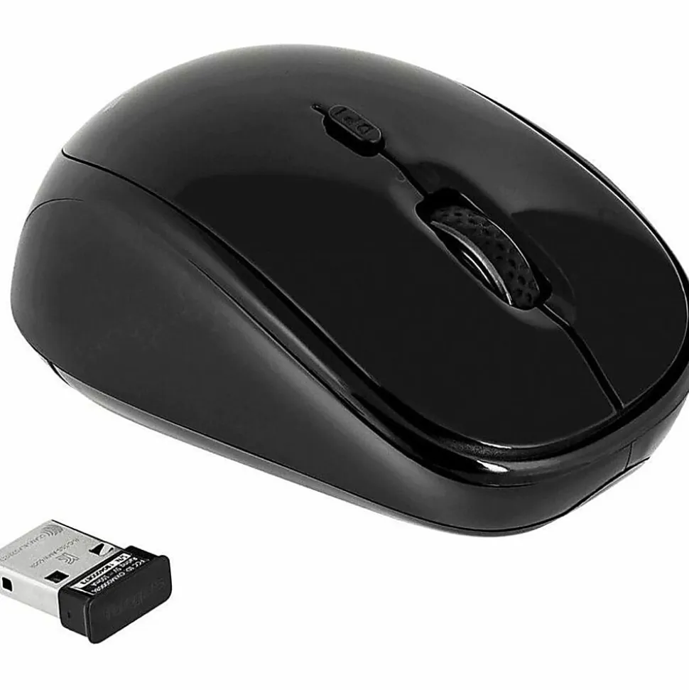 Targus Wireless Optical Mouse, Full Size, Black/Gray, AMW50US