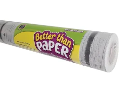 Teacher Created Resources Better Than Paper Bulletin Board Roll, 48" x 12', White Wood