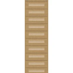 Teacher Created Resources File Storage Pocket Chart With 10 Pockets, 14" x 58", Burlap