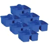 Teacher Created Resources Plastic Storage Caddies, Medium Size, Blue, Pack Of 6 Caddies