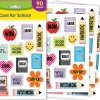 Teacher Created Resources Stickers, Cool for School, Total Qty 90