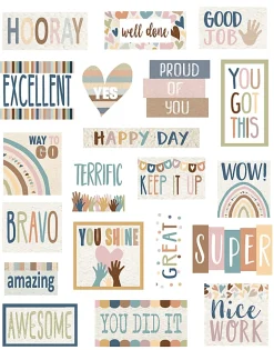 Teacher Created Resources Stickers, 3/4" to 1-3/4", Everyone is Welcome, Pack Of 120 Stickers