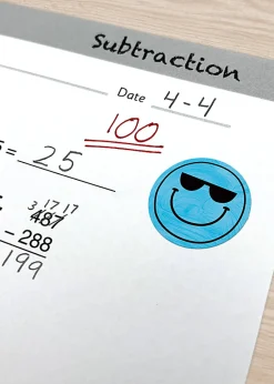 Teacher Created Resources Stickers, Brights 4Ever Smiley Faces, Pack Of 120 Stickers