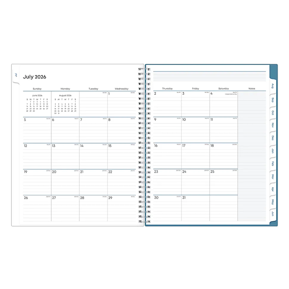 Teacher Lesson Planner BS Ditsy Dapple 8.5x11 AY26–27 W/M