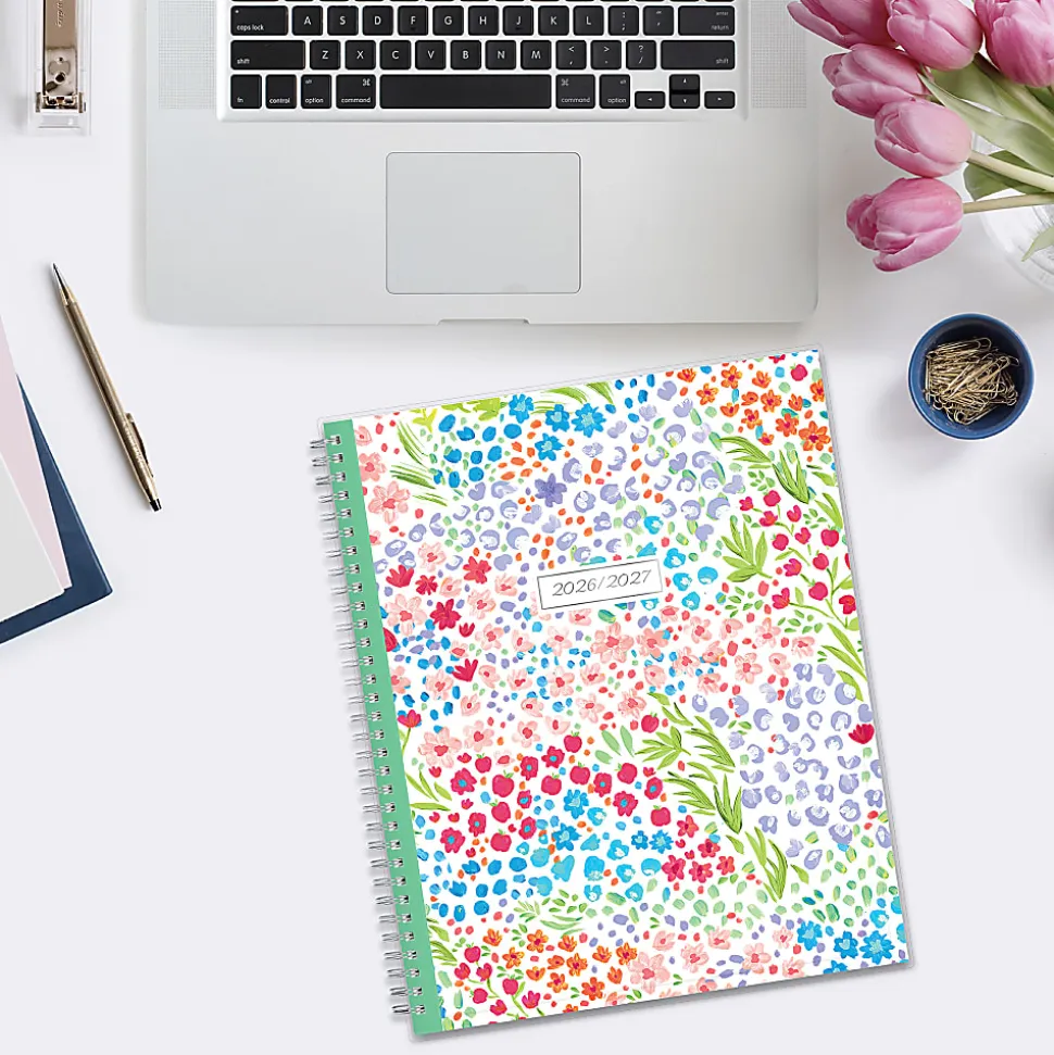 Teacher Lesson Planner BS Ditsy Dapple 8.5x11 AY26–27 W/M