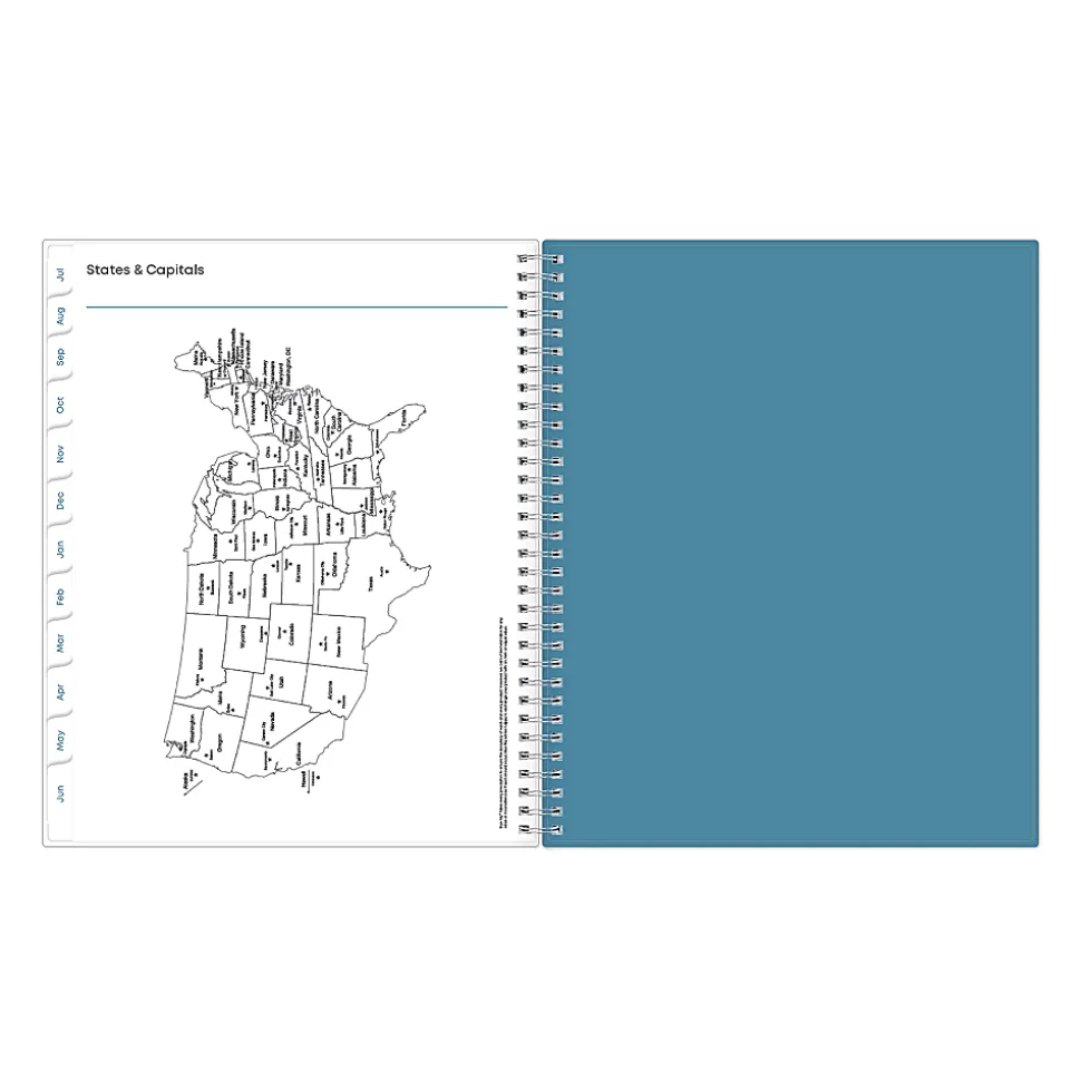 Teacher Lesson Planner BS Ditsy Dapple 8.5x11 AY26–27 W/M