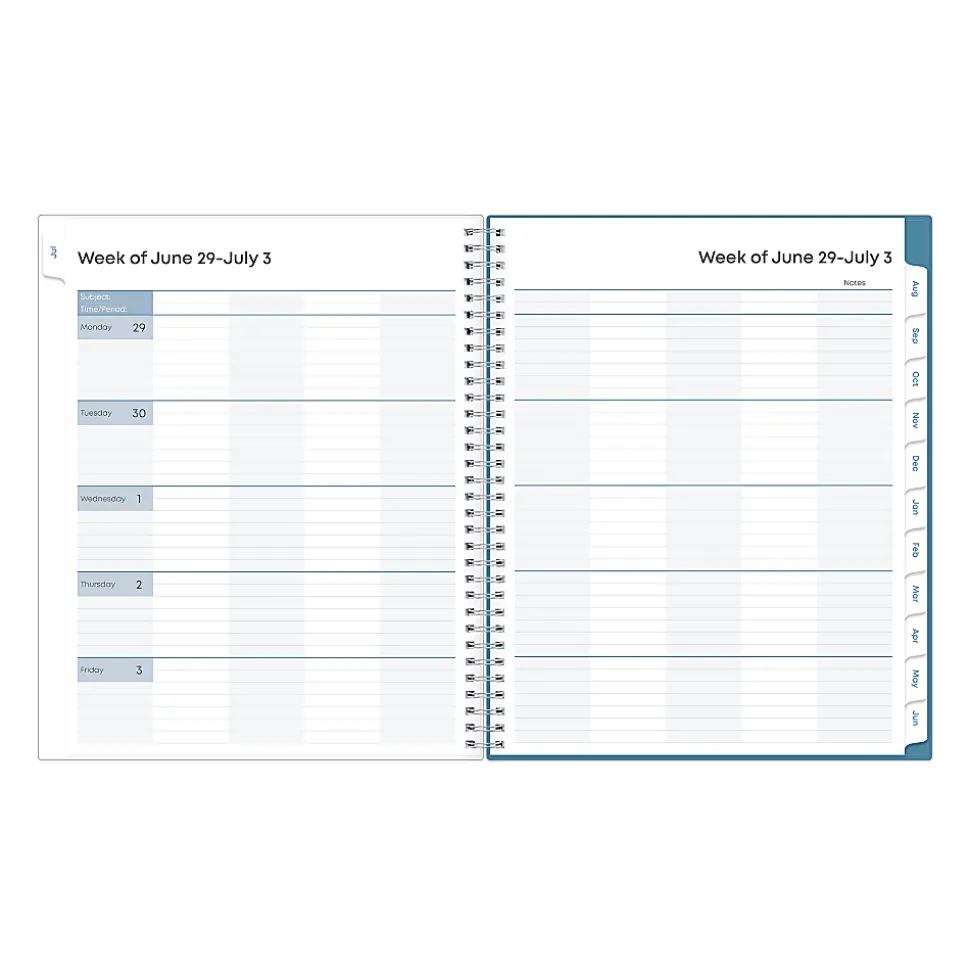 Teacher Lesson Planner BS Ditsy Dapple 8.5x11 AY26–27 W/M