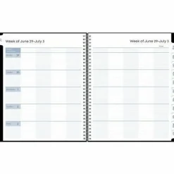 Teacher Lesson Planner BS Solid Black PP 8.5x11 AY26–27 W/M