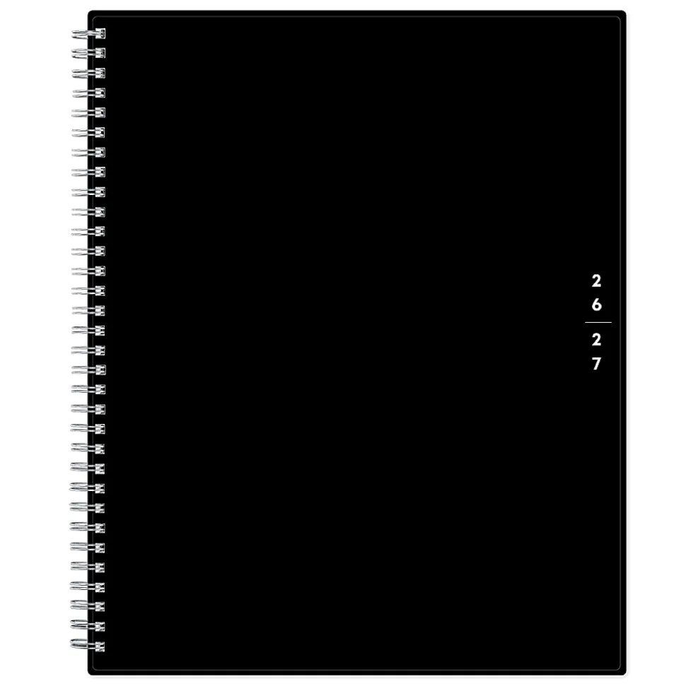 Teacher Lesson Planner BS Solid Black PP 8.5x11 AY26–27 W/M